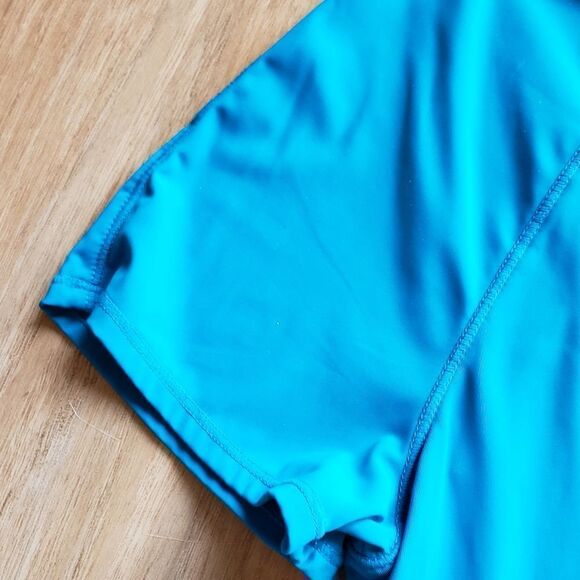 🔺️Avia Blue Hi-Low Athletic Short Sleeve Top - Picture 4 of 10